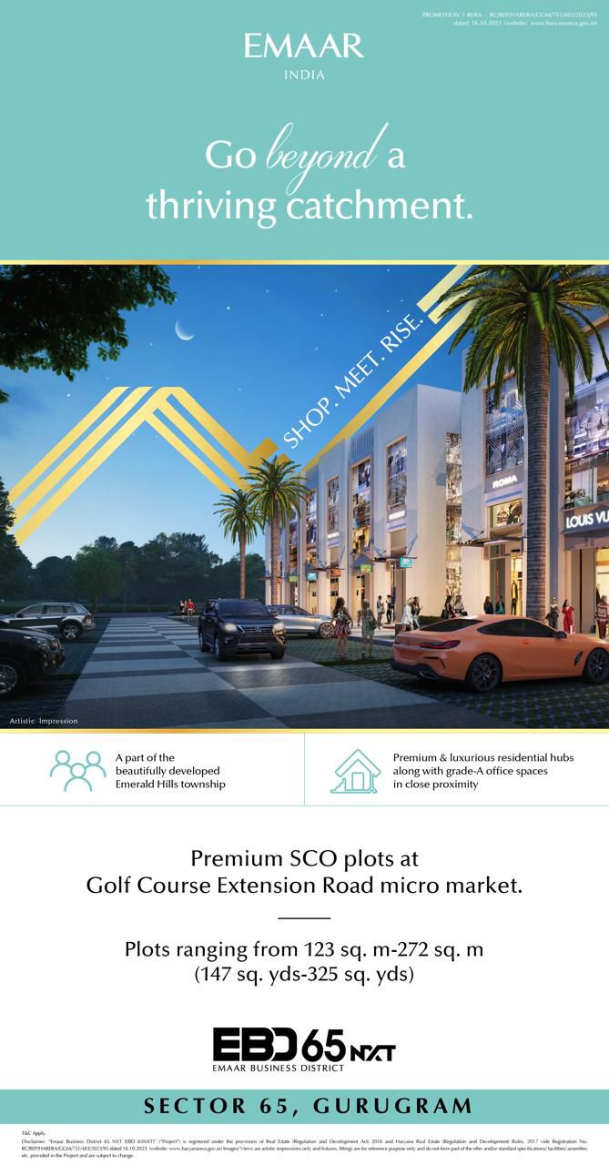 Premium SCO plots at EBD 65, Golf Course Extension Road, Gurugram by Emaar India Update