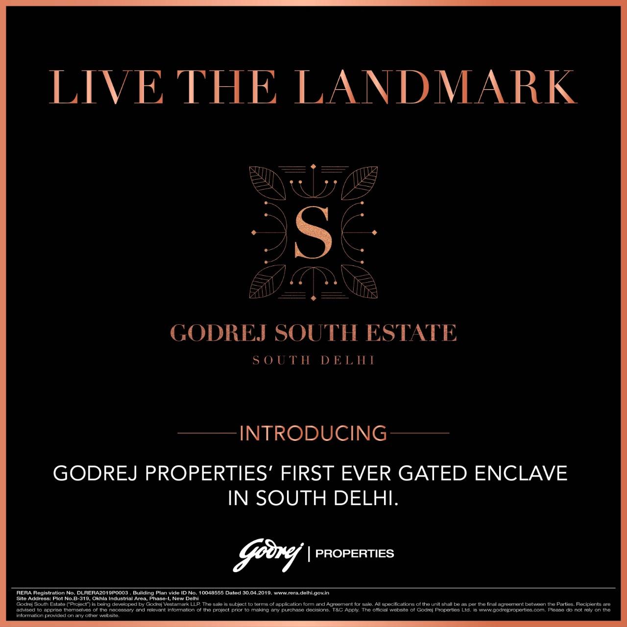 Godrej South Estate first ever gated enclave in South Delhi Update