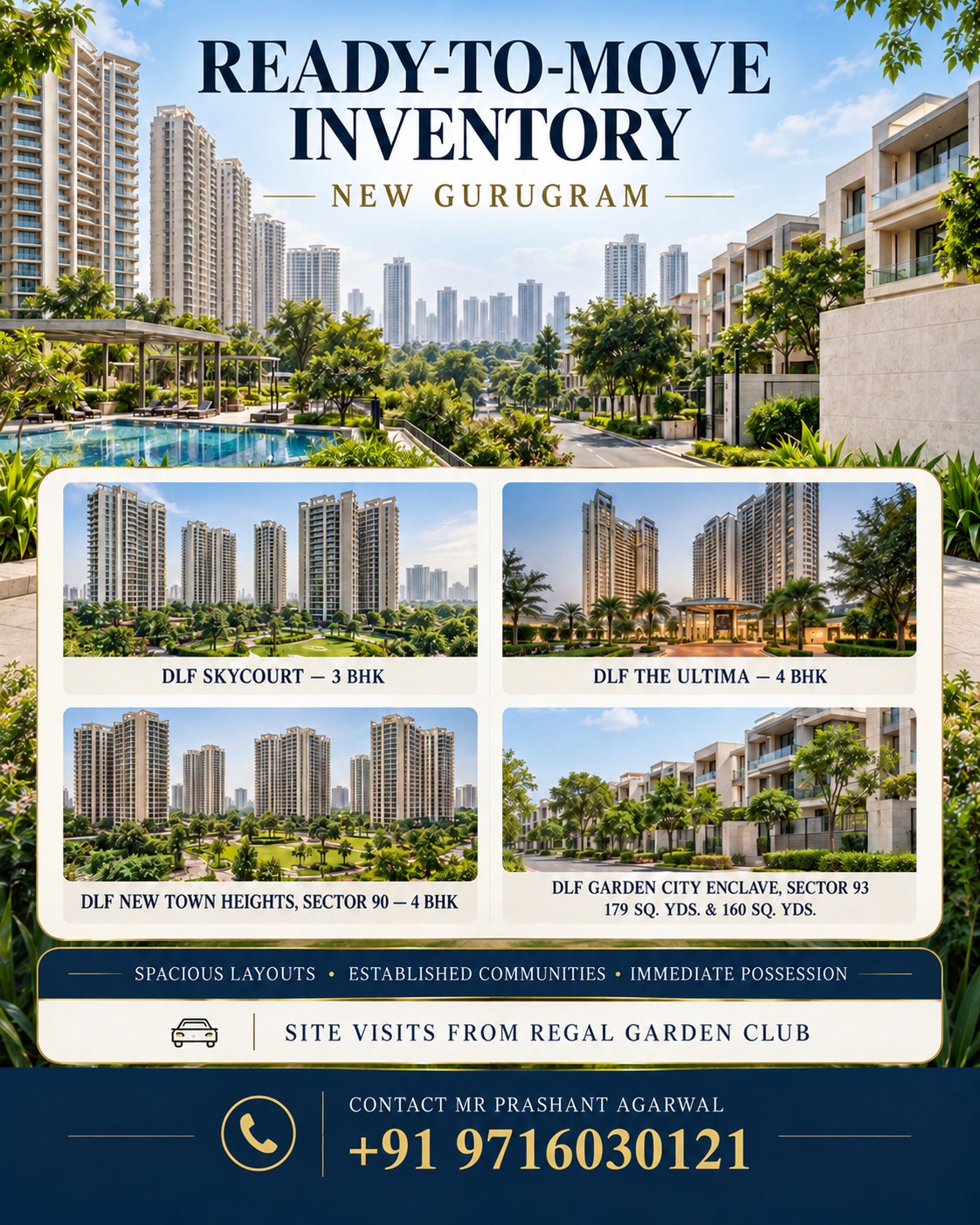 Discover Ready-to-Move Homes in New Gurugram || Immediate Possession in DLF Projects || Explore DLF's Ready-to-Move Inventory Today Update