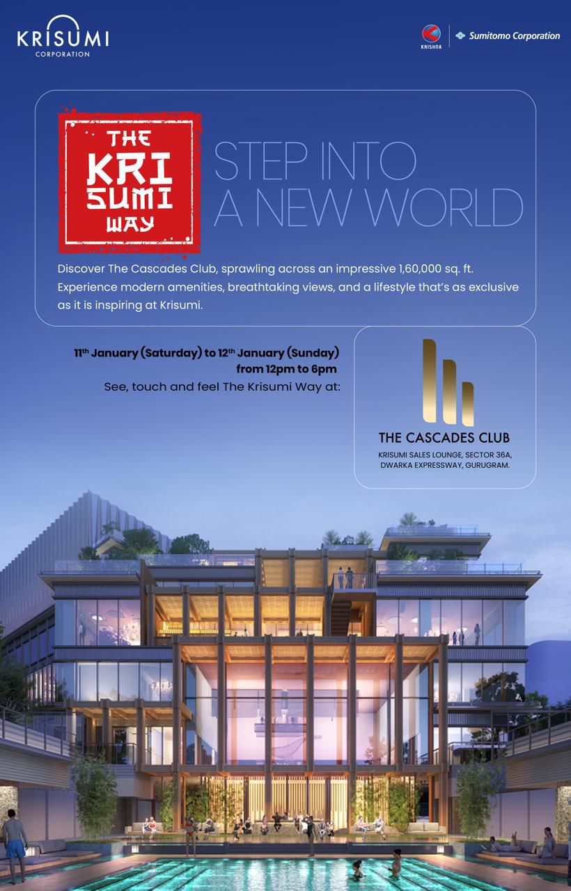 Explore The Krisumi Way at The Cascades Club, Gurugram Update