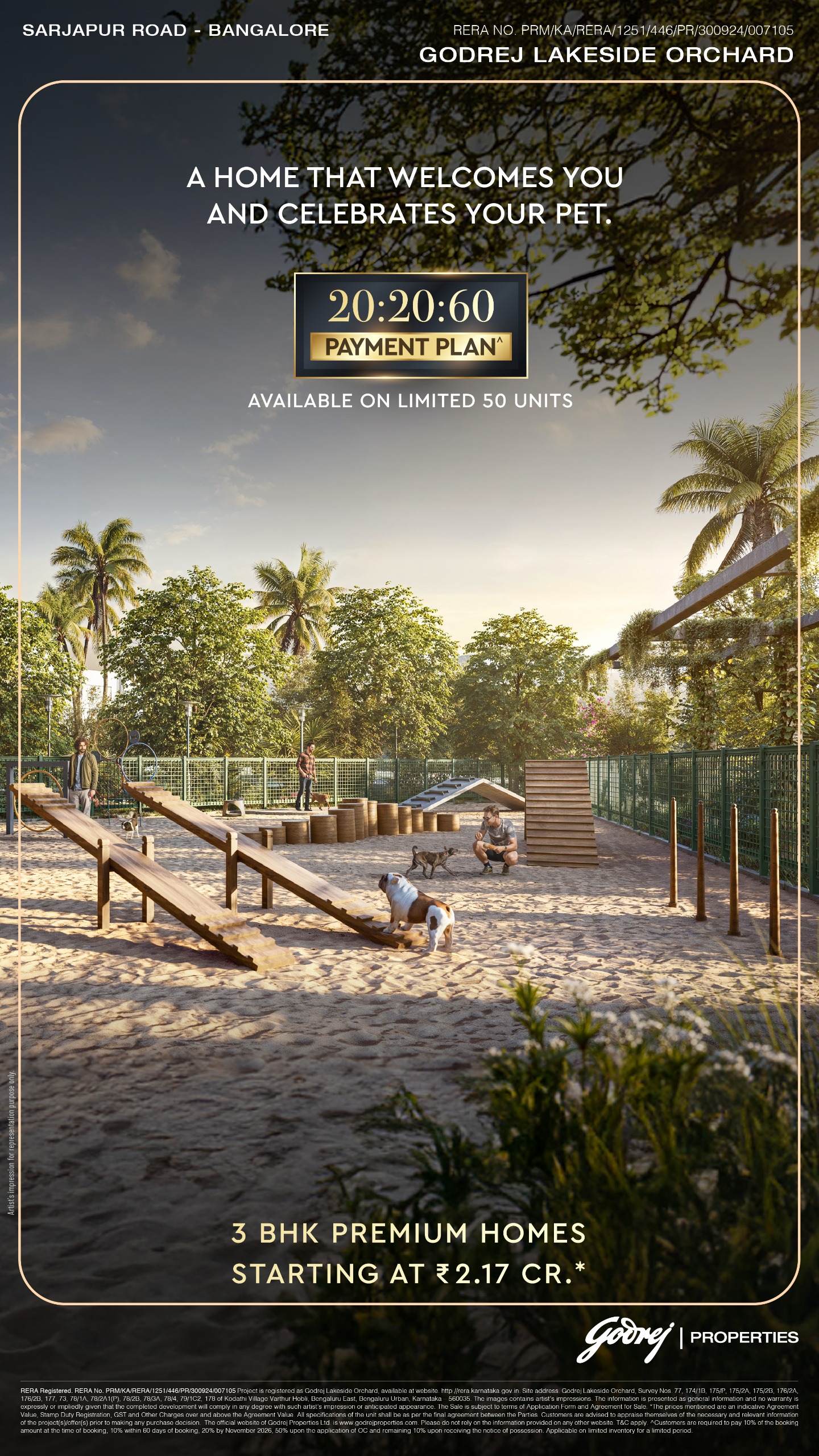 Luxury Pet-Friendly Living at Godrej Lakeside Orchard, Sarjapur Road, Bangalore Update