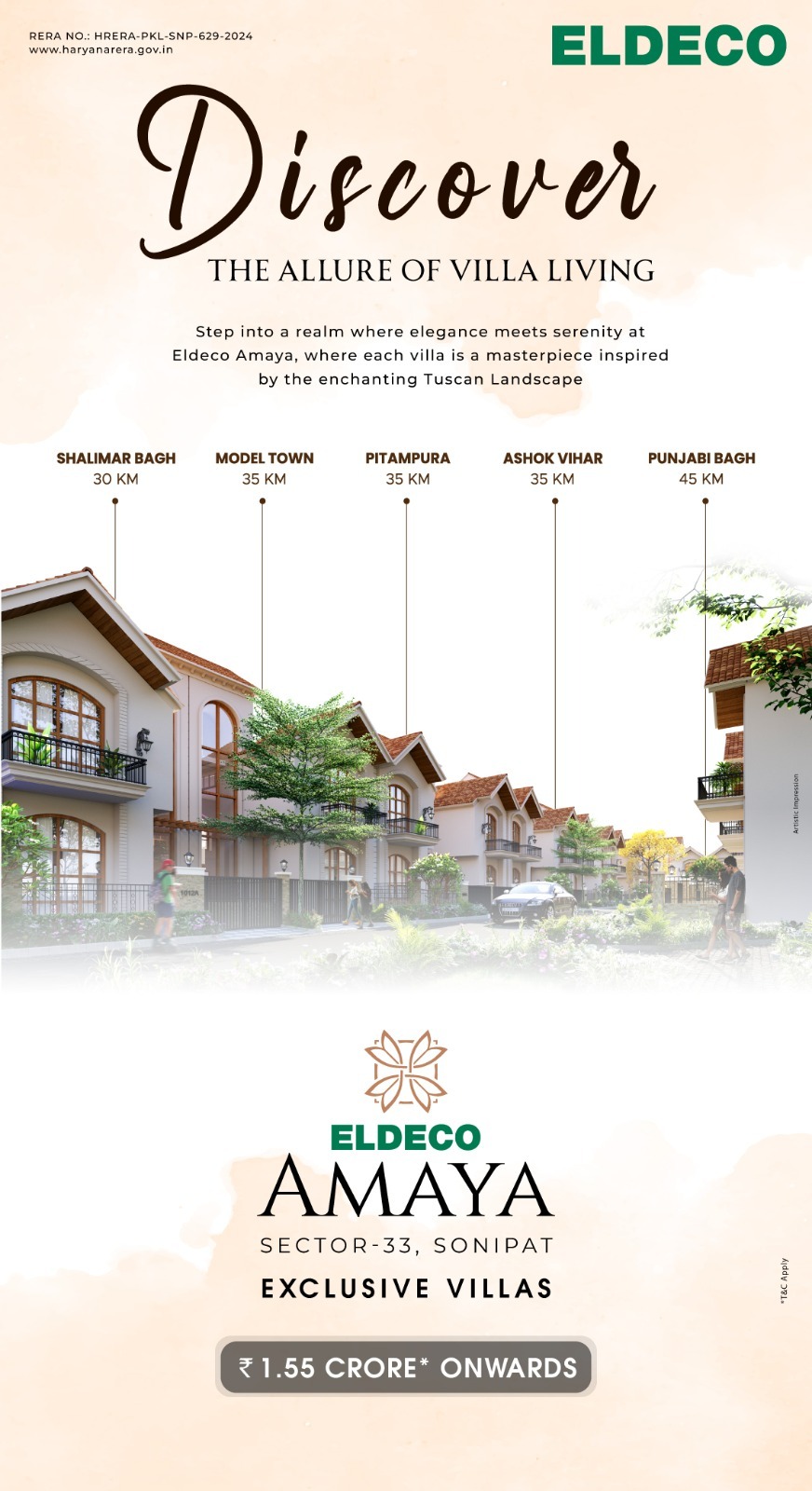 Discover Exclusive Villas at Eldeco Amaya, Sonipat from ₹1.55 Crore Update