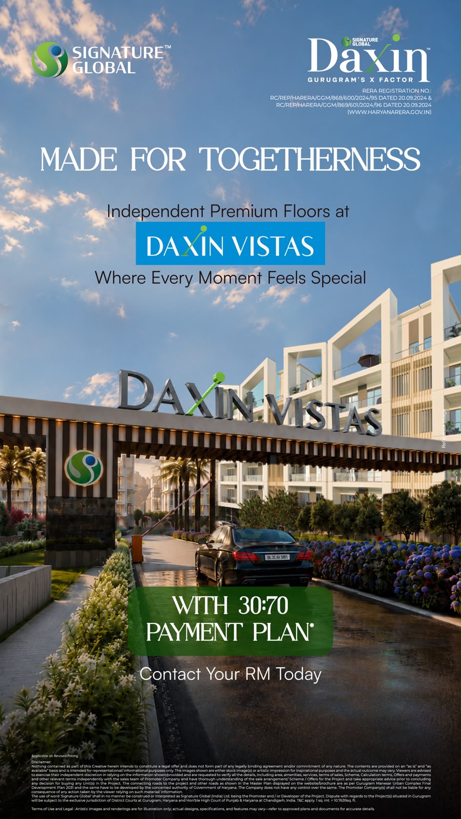 Discover Daxin Vistas with a Flexible Payment Plan || Secure Your Independent Premium Floor Today || Explore Signature Global's Daxin Vistas Update
