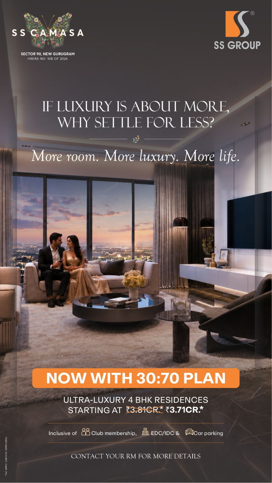 Experience 30:70 Payment Plan at SS Camasa || Luxury 4 BHK Homes Now at ₹3.71Cr* || Discover Ultra-Luxury Living in Gurugram Update