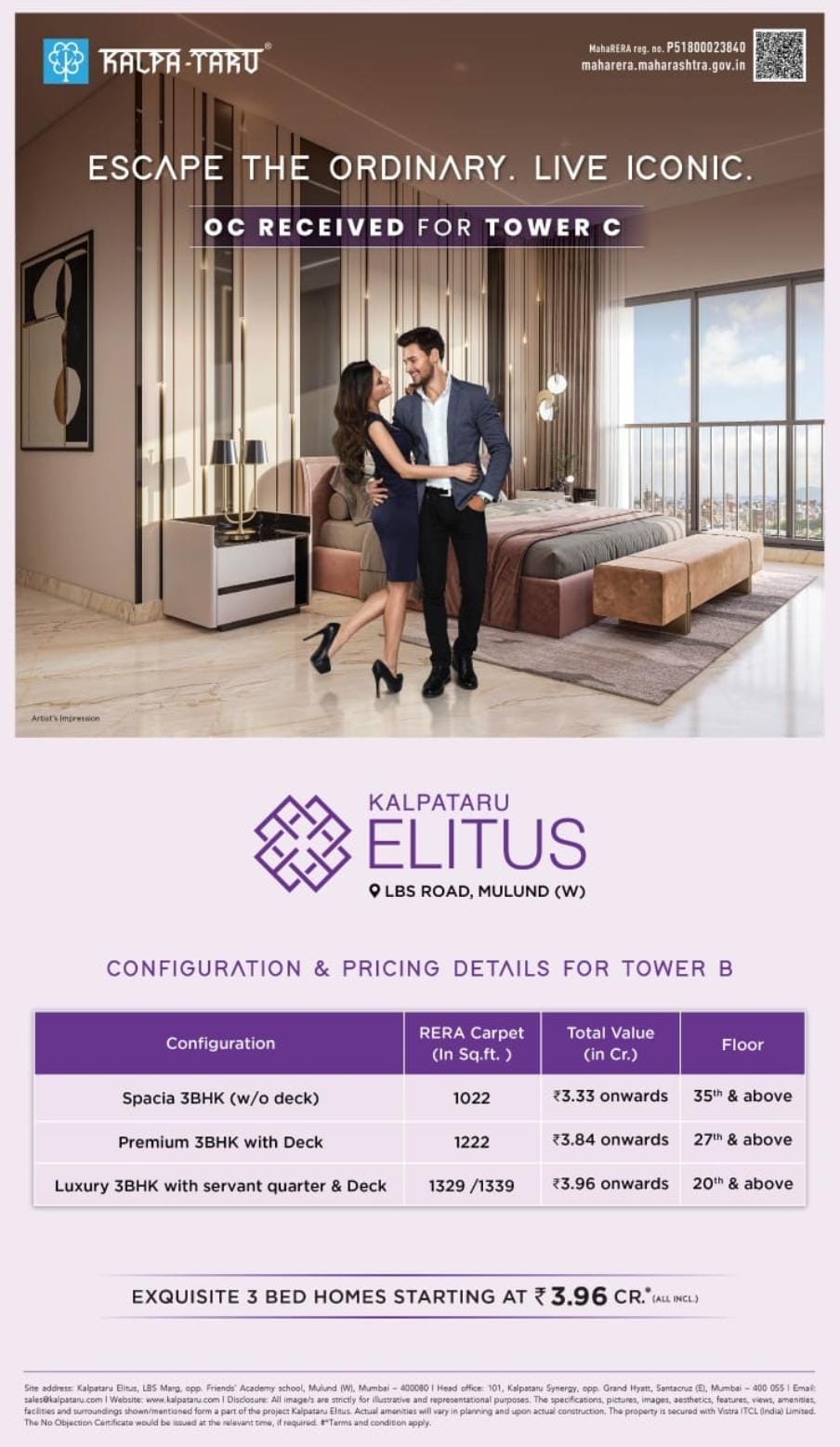 Discover Luxury Living at Kalpataru Elitus, Mulund West, Starting ₹3.96 Cr Update