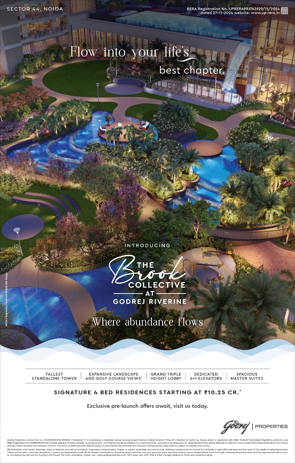 Experience Luxury at The Brook Collective, Godrej Riverine, Sector 44 Noida, from ₹10.25 Cr! Update