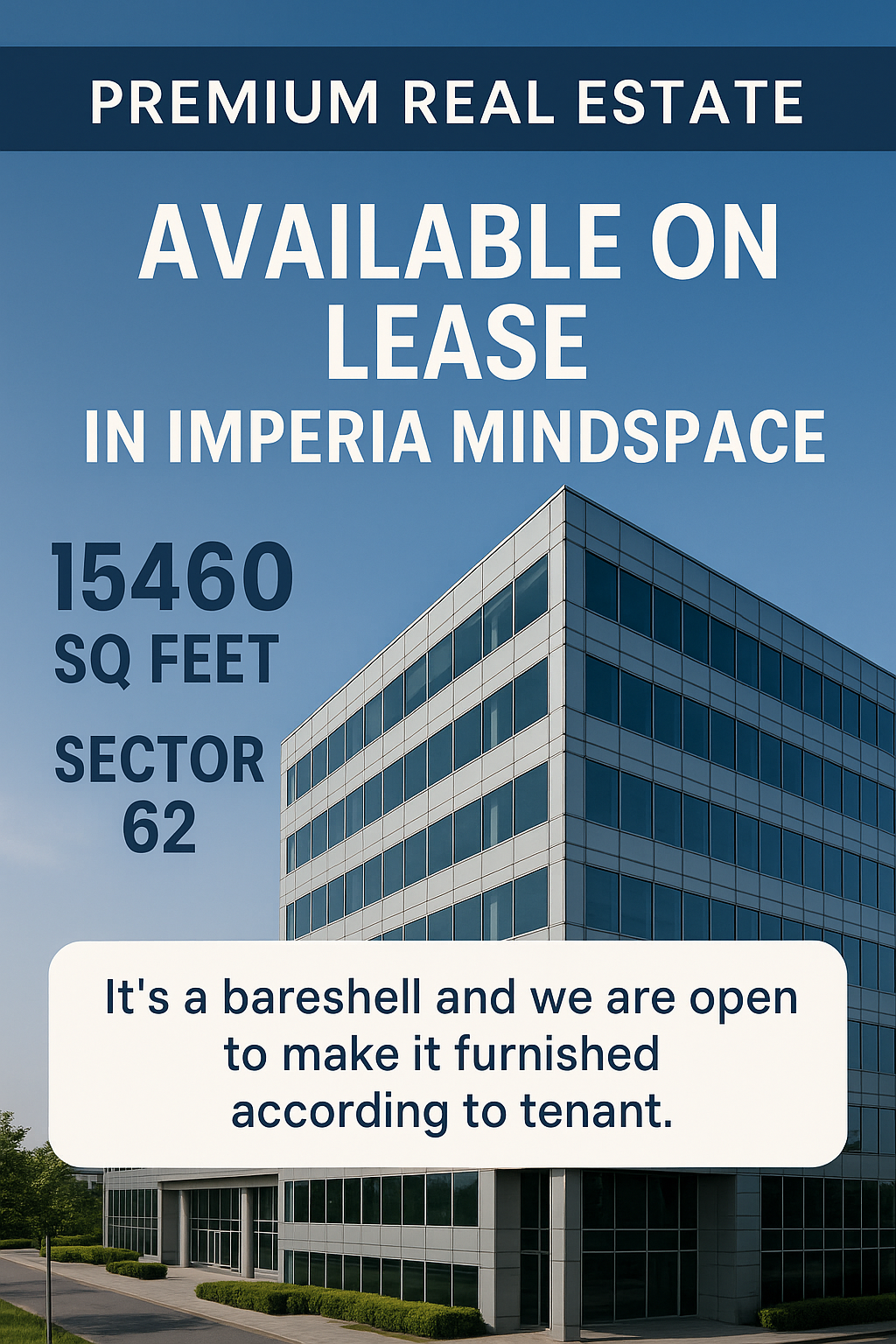 Lease Opportunity in Imperia Mindspace, Sector 62, 15460 sq ft Update