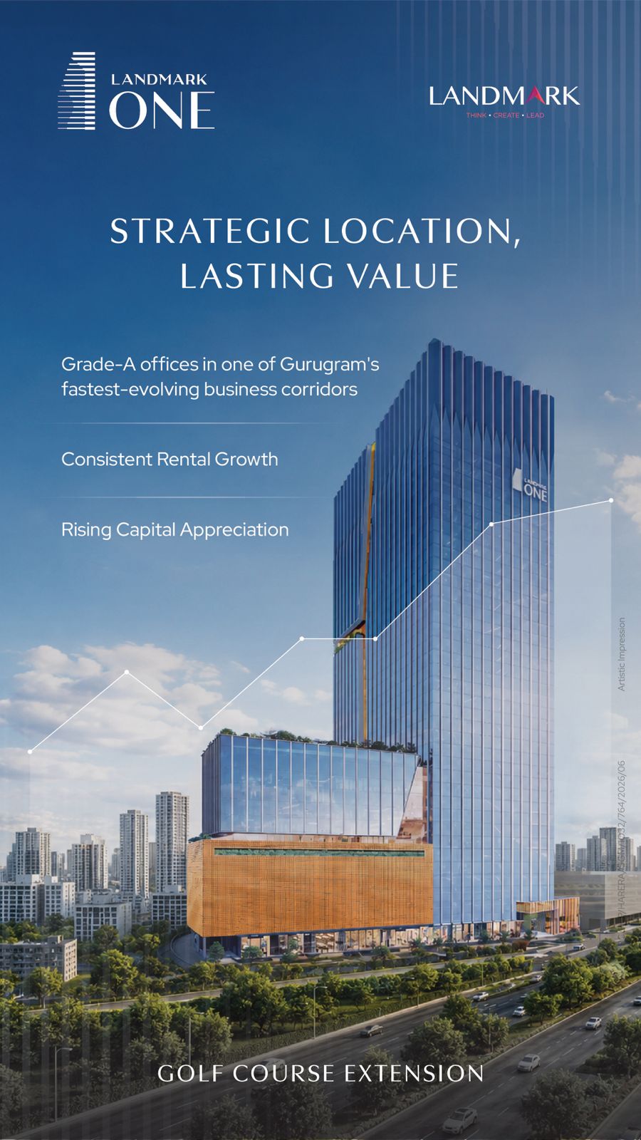 Discover Landmark One Offices || Invest in Gurugram's Premier Business Hub || Explore Grade-A Offices at Golf Course Extension Update