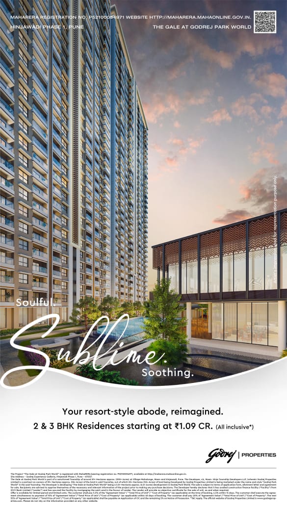 Discover Resort-Style Living at The Gale, Pune with 2 & 3 BHK Residences Starting at ₹1.09 Cr Update