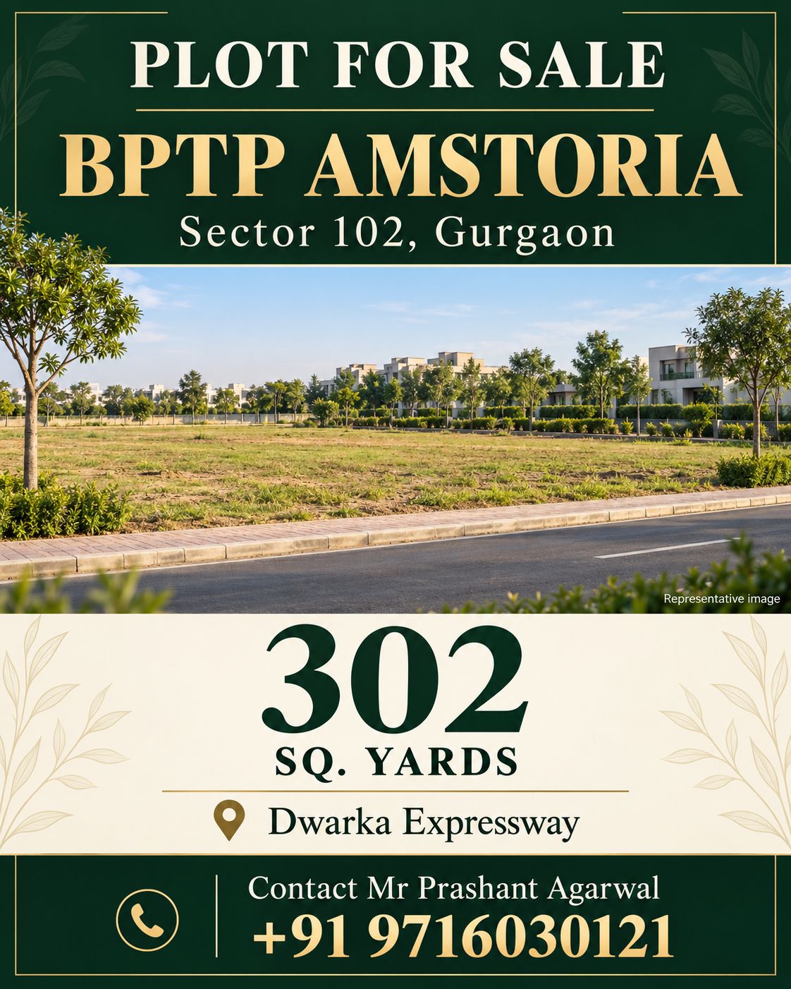 Secure Your Plot at BPTP Amstoria, Gurgaon Today || Own a 302 Sq. Yards Plot Near Dwarka Expressway || Invest in BPTP Amstoria: Prime Plots Available photo 1
