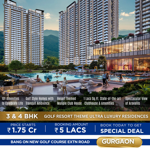 Embrace Luxury at Skyline Greens: Gurgaon's New Golf Resort Theme Ultra Luxury Residences Update