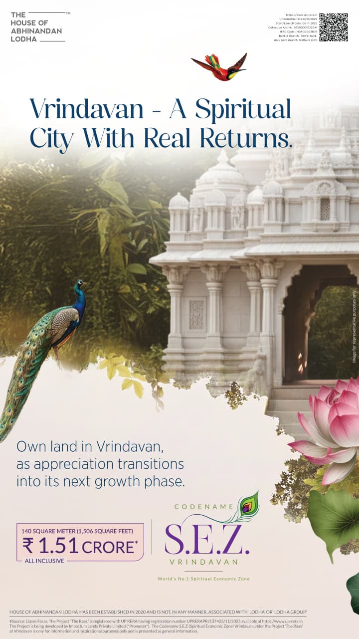 Discover Elevated Living at Codename S.E.Z. Vrindavan, Starting at ₹1.51 Cr, The House of Abhinandan Lodha Update