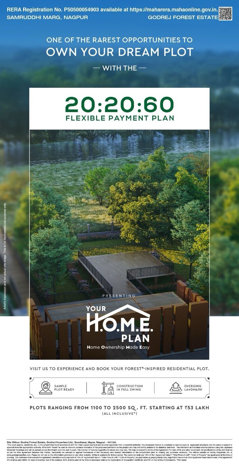 Own Your Dream Plot at Godrej Forest Estate, Samruddhi Marg, Nagpur Starting at ₹53 Lakh Update