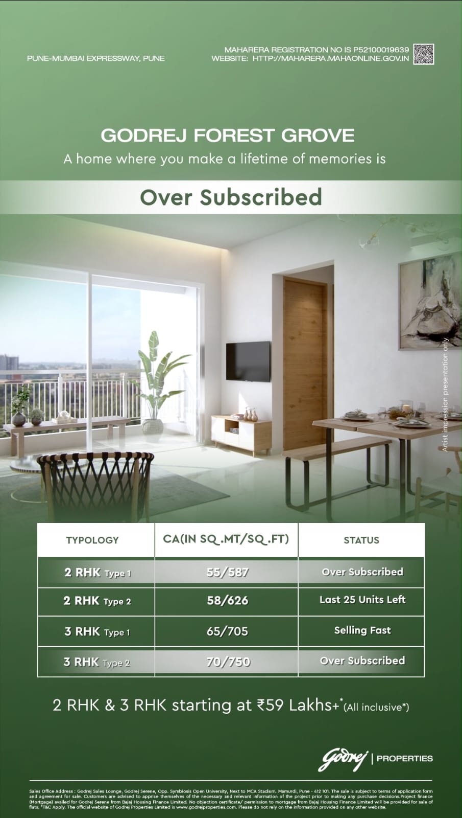 Godrej Forest Grove, Pune, Last 25 Units Left, 2 RHK & 3 RHK from ₹59 Lakhs Update