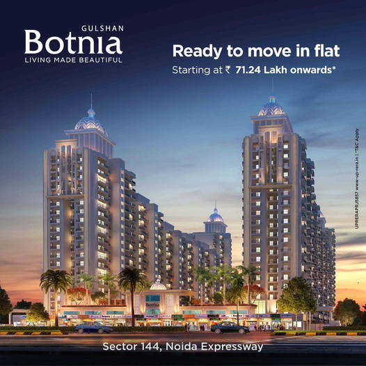 Ready to move in flas at Gulshan Botnia in Sector 144, Noida Update