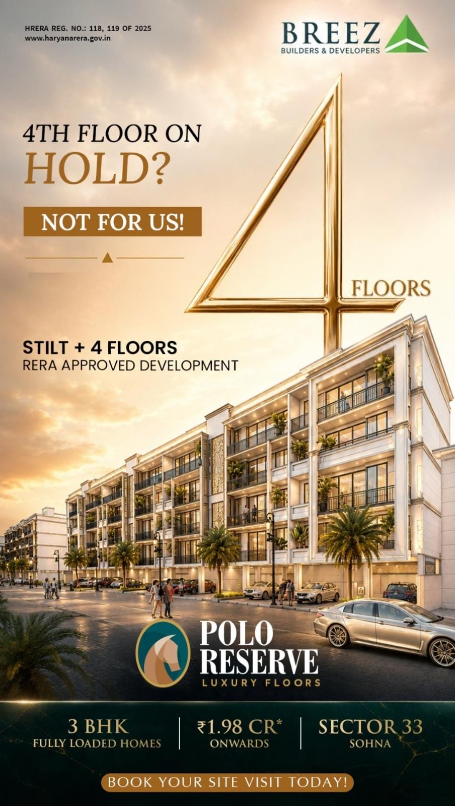 Explore Stilt + 4 Floors at Polo Reserve || Discover Luxury at Polo Reserve Floors || Secure Your Luxury Home in Sector 33, Sohna Update