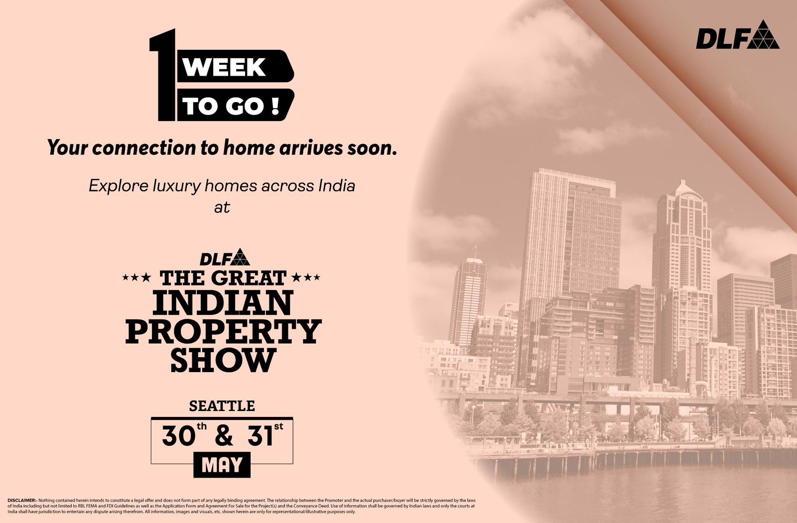 Join Us in Seattle for The Great Indian Property Show! || Discover Luxury Homes with DLF! || Countdown to Your Dream Home Begins Now! Update