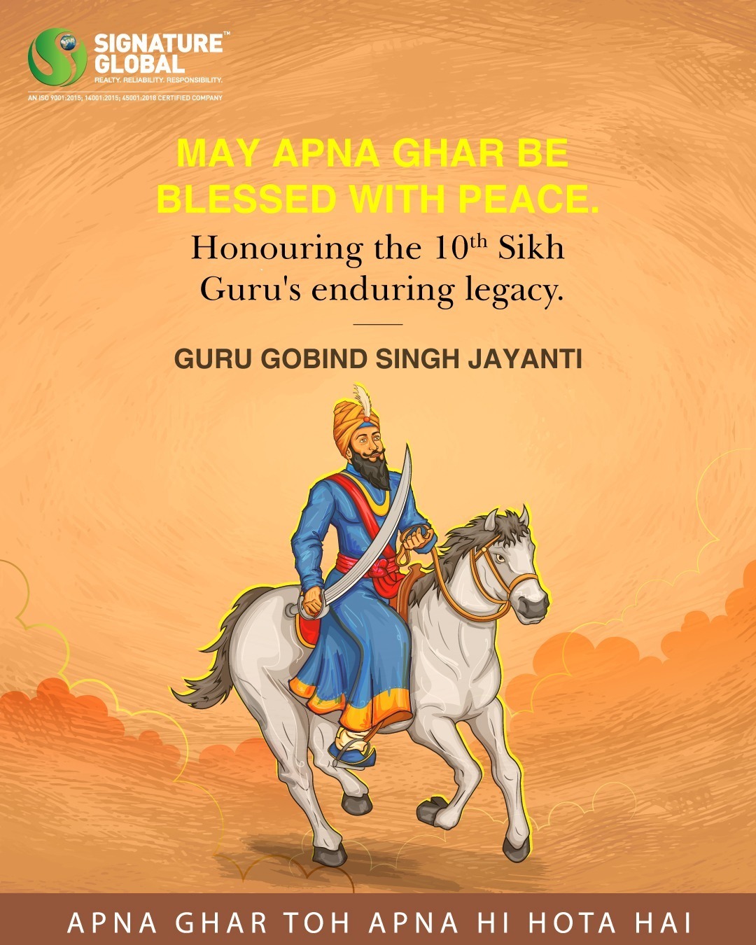 Signature Global Celebrates the Serenity of Guru Gobind Singh Jayanti Update
