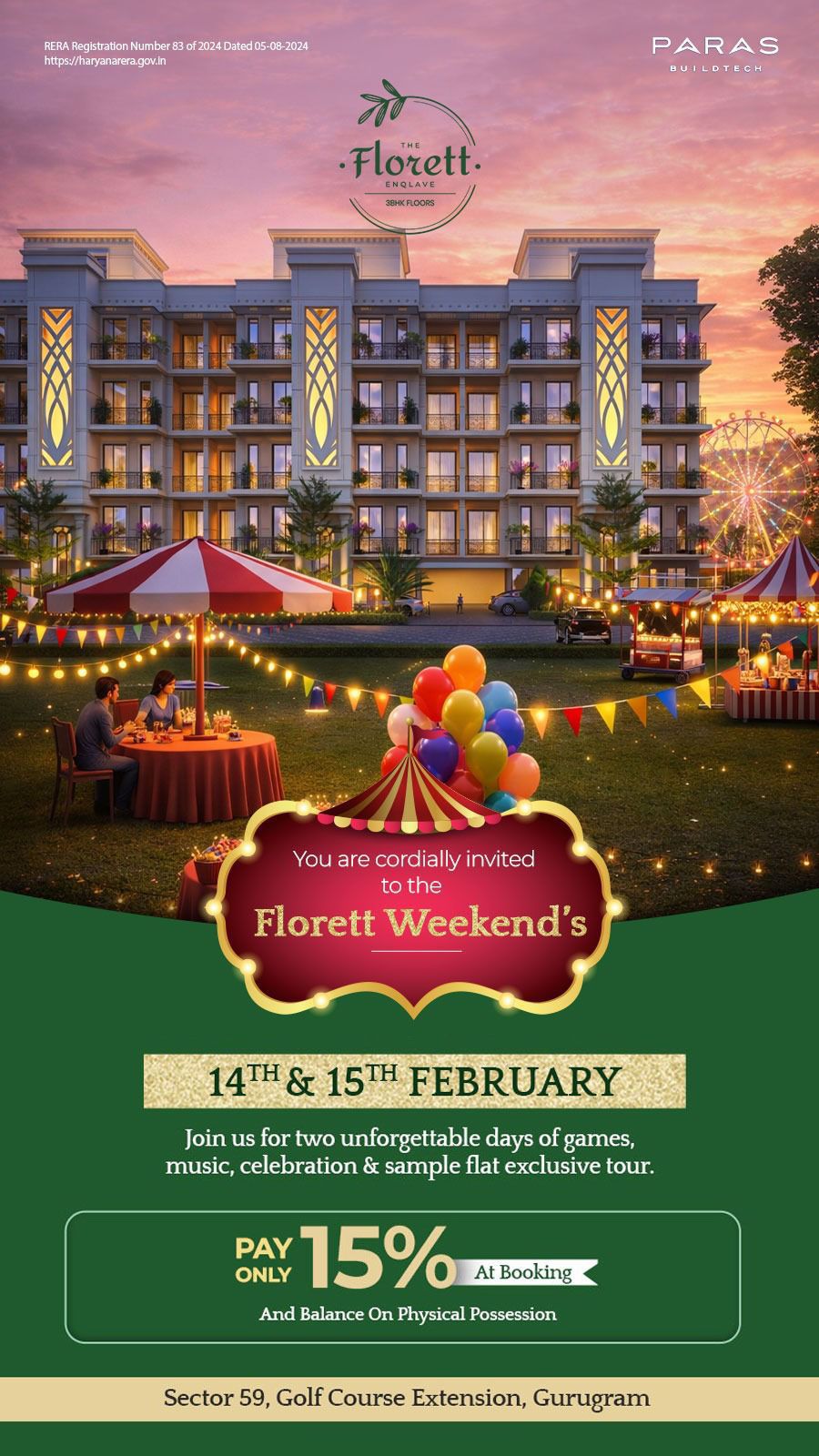 Visit February's Florett Weekend, Reserve Today, Pay Just 15 Percent Update