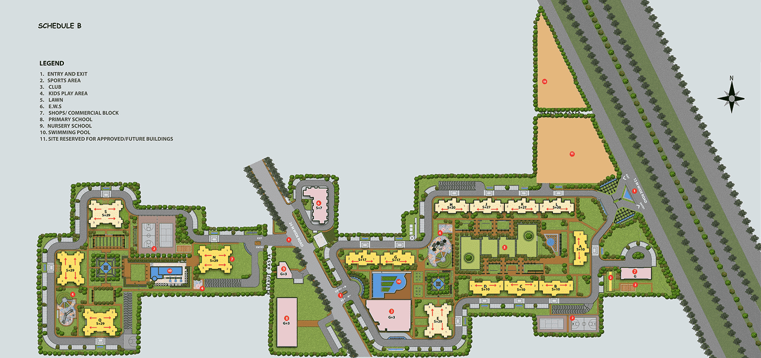 Site plan of DLF The Ultima in Sector 81, Gurgaon Update