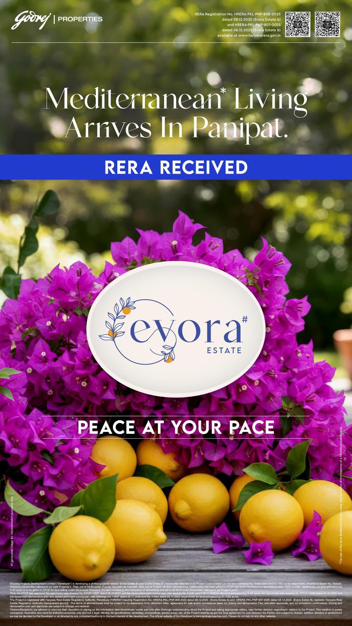 Discover Evora Estate by Godrej Properties in Panipat Update