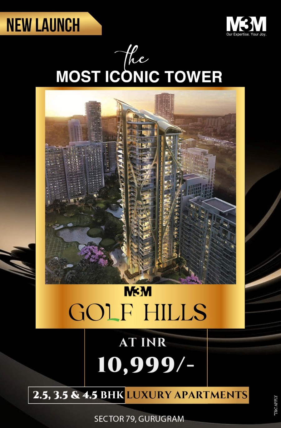 New launch the most iconic tower at M3M Golf Hills in Sector 79, Gurgaon Update