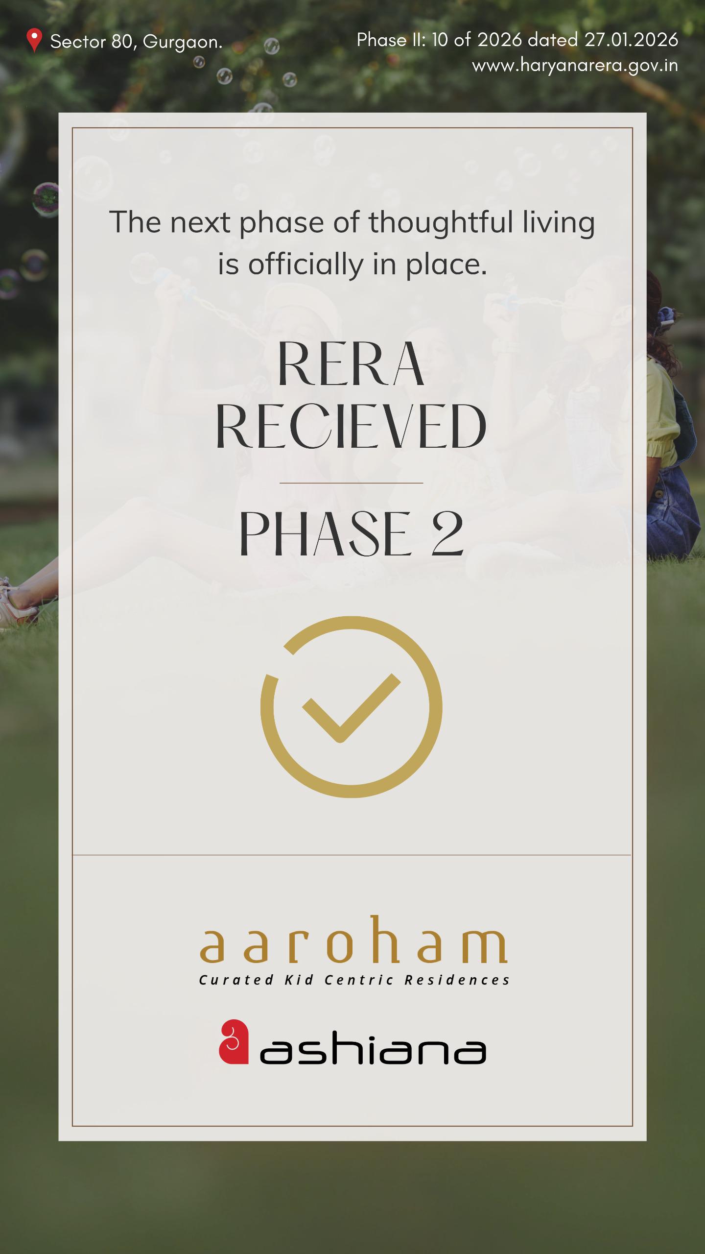 Discover Aaroham by Ashiana in Sector 80 Gurgaon Update