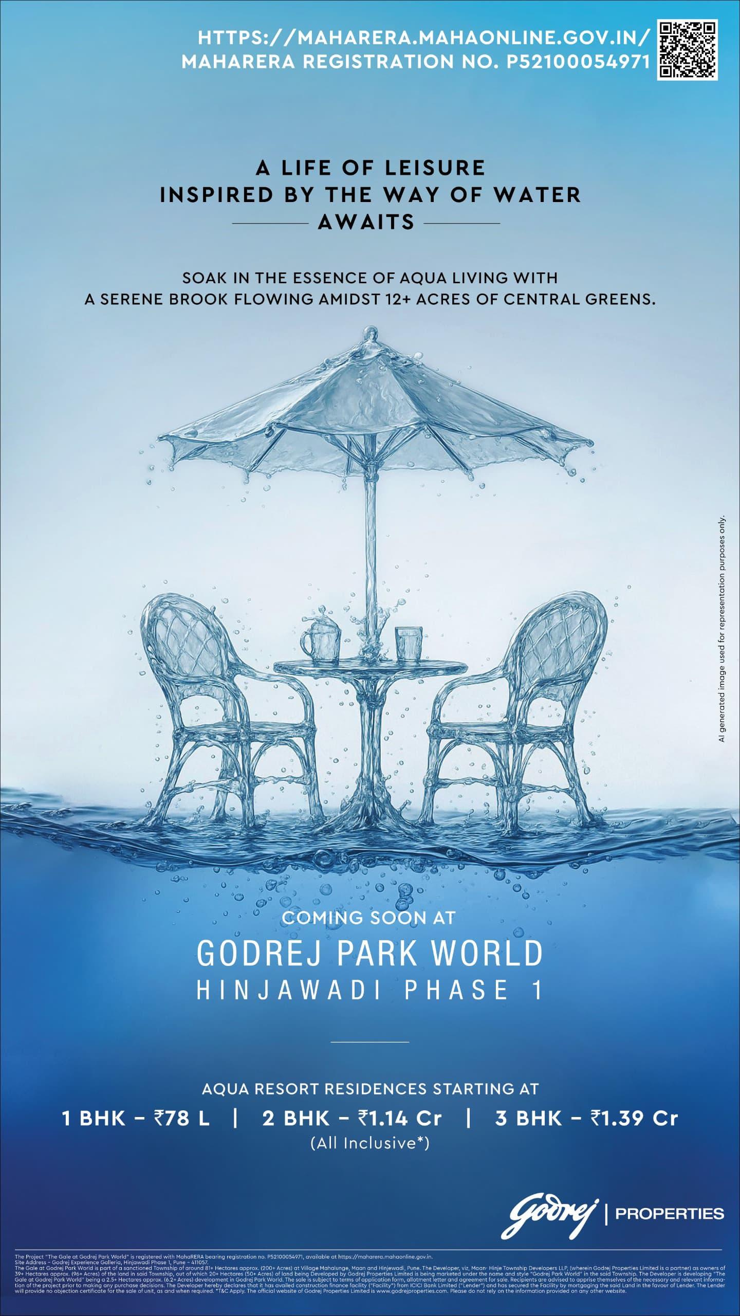 Discover Aqua Living at Godrej Park World, Hinjawadi Phase 1, From ₹78 L Update
