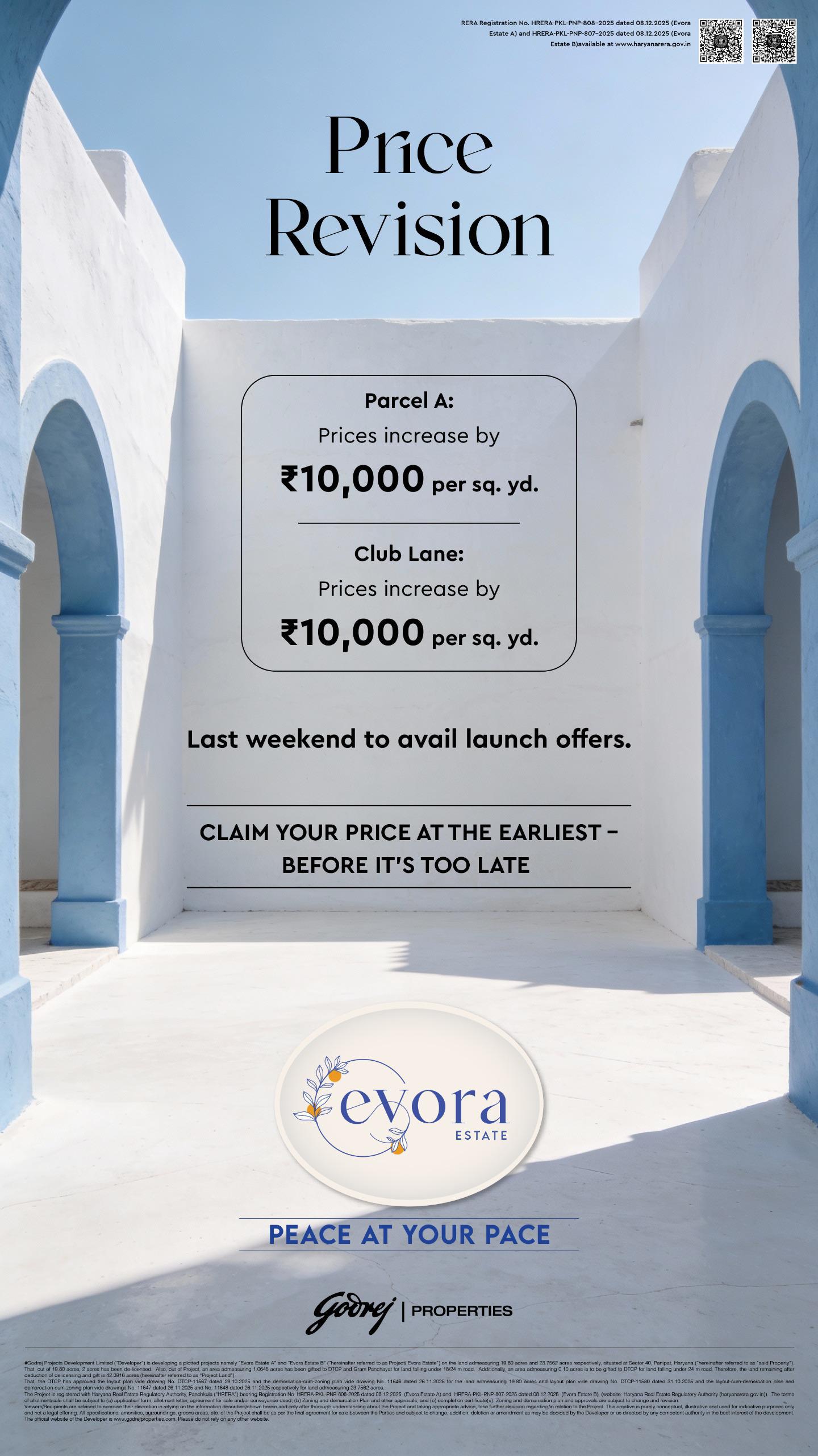 Prices Reimagined at Evora Estate by Godrej Properties Update