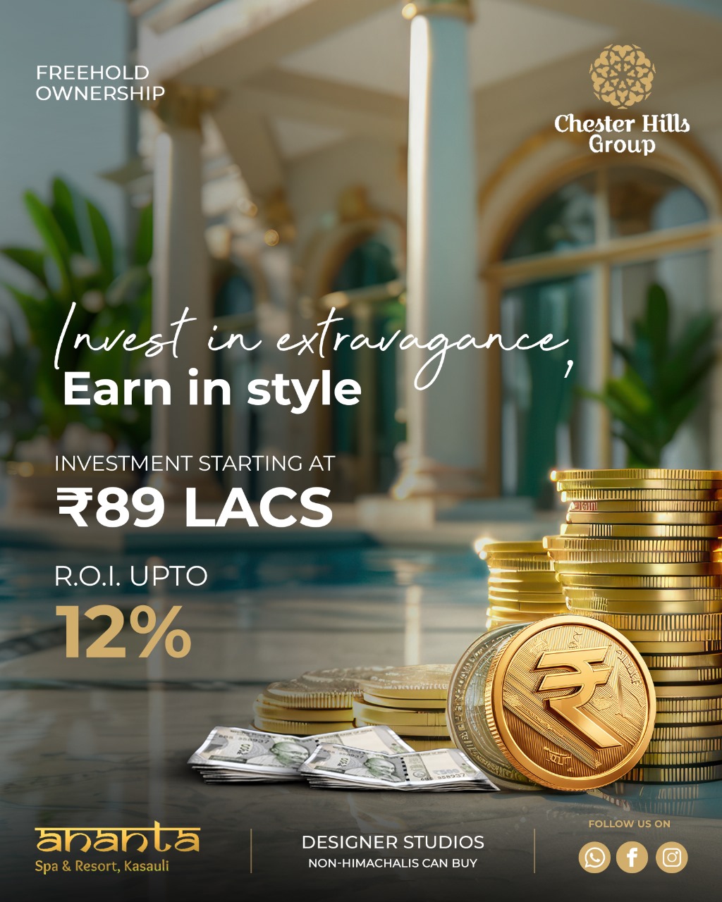 Invest in Ananta, Kasauli with Chester Hills Group from ₹89 Lacs Update