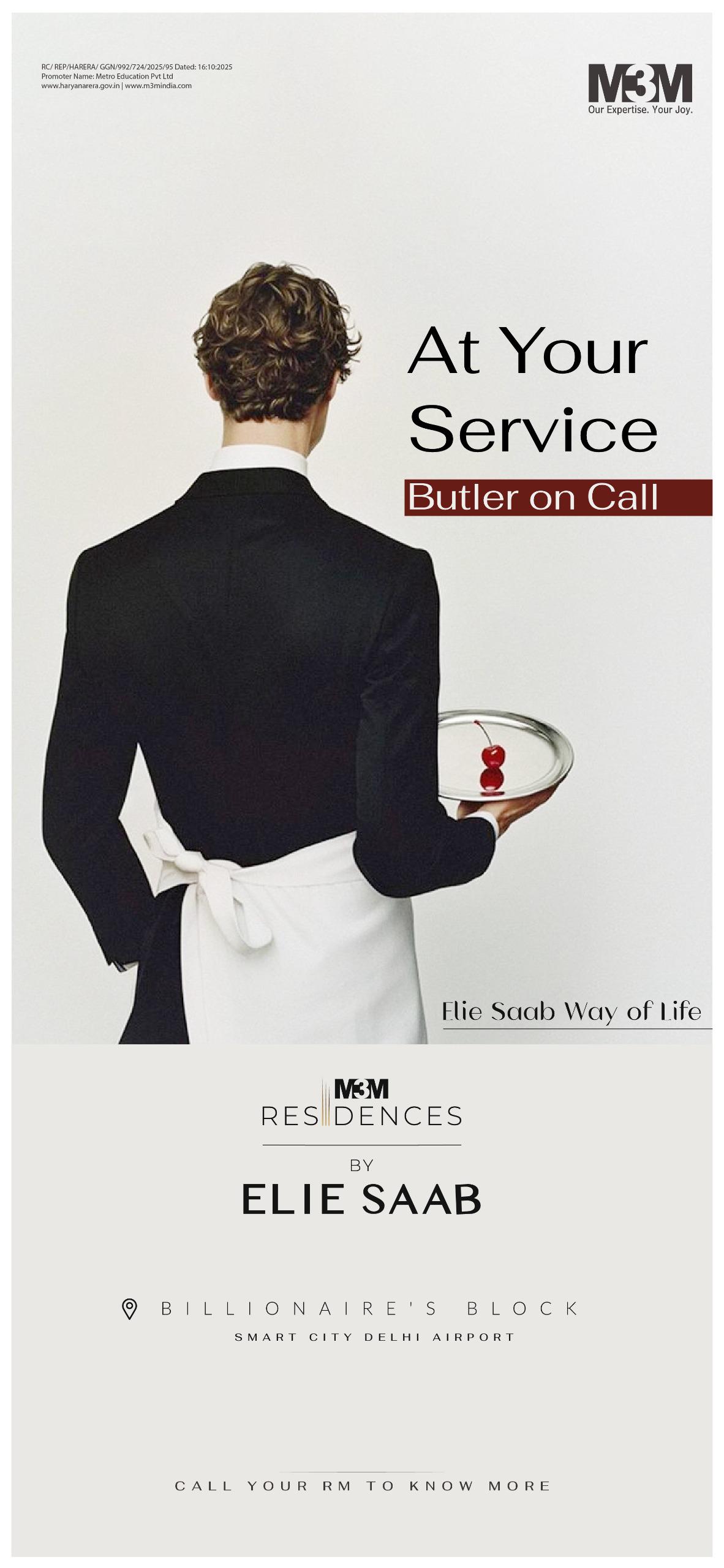 Discover Luxury at M3M Residences by ELIE SAAB, Billionaire's Block Update