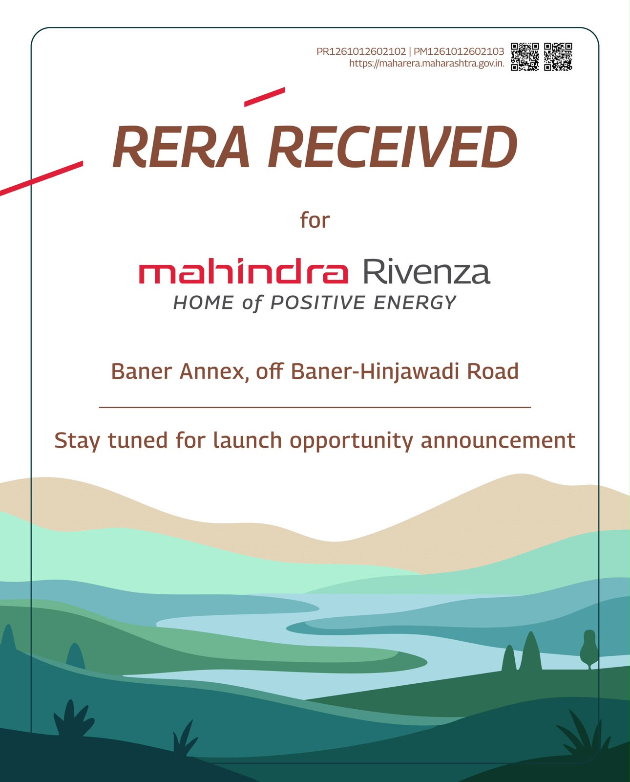 RERA Approval for Mahindra Rivenza || Launch Opportunity at Baner Annex || New Milestone Achieved: RERA Received Update