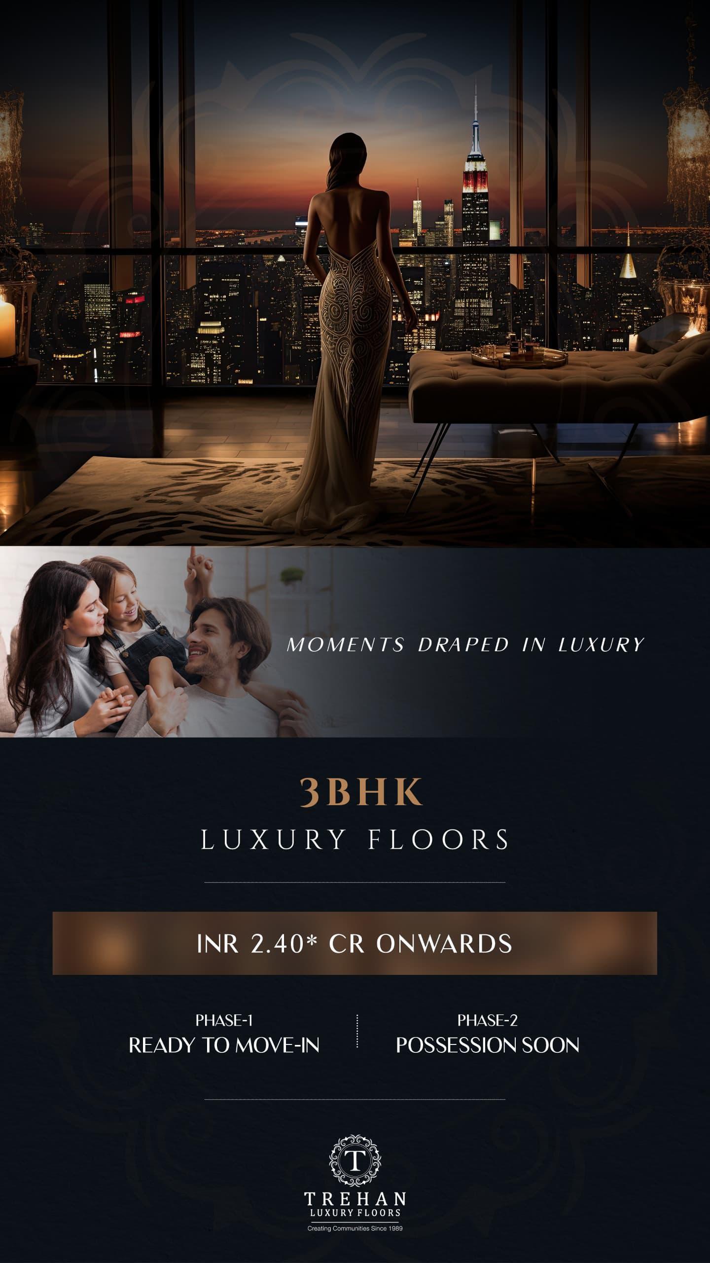 Luxury 3BHK Floors in Gurugram by Trehan Homes, Price INR 2.40 CR Onwards Update