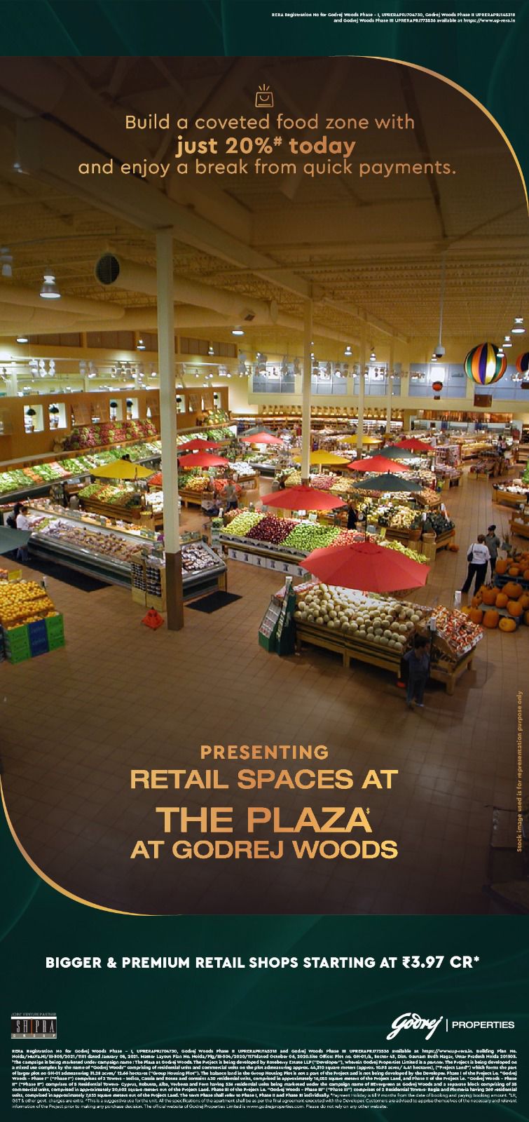 Retail Spaces at The Plaza, Godrej Woods, Starting ₹3.97 Cr Update