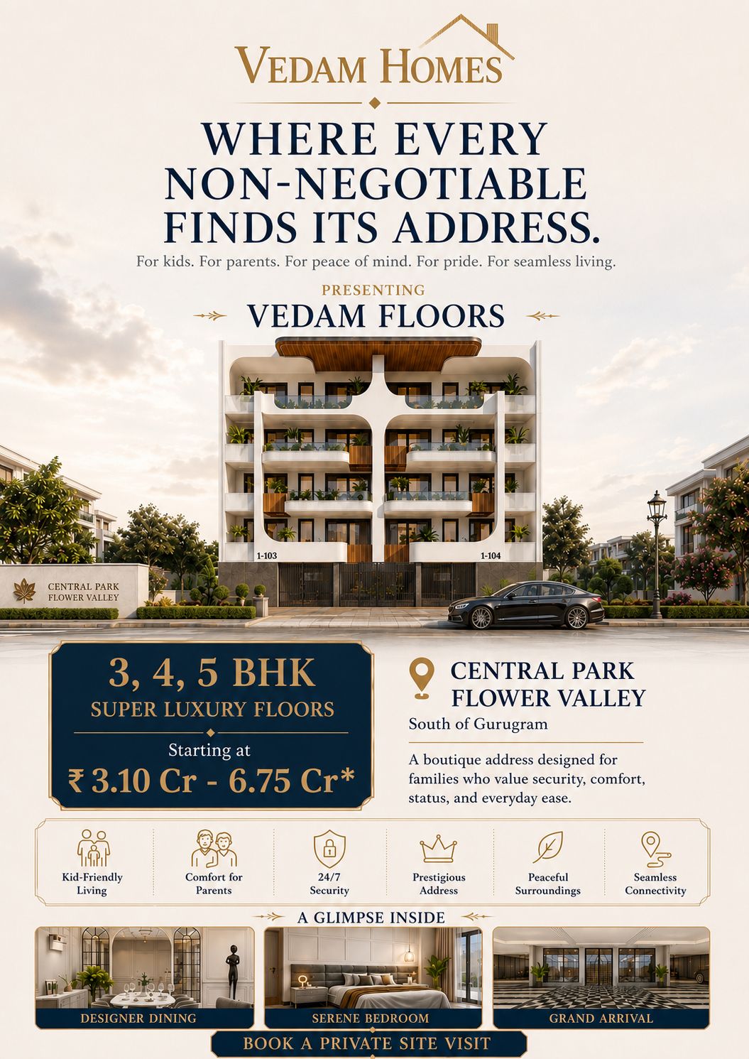 Explore Vedam Floors by Vedam Homes || Discover Luxury in South Gurugram || Book a Private Site Visit Today Update