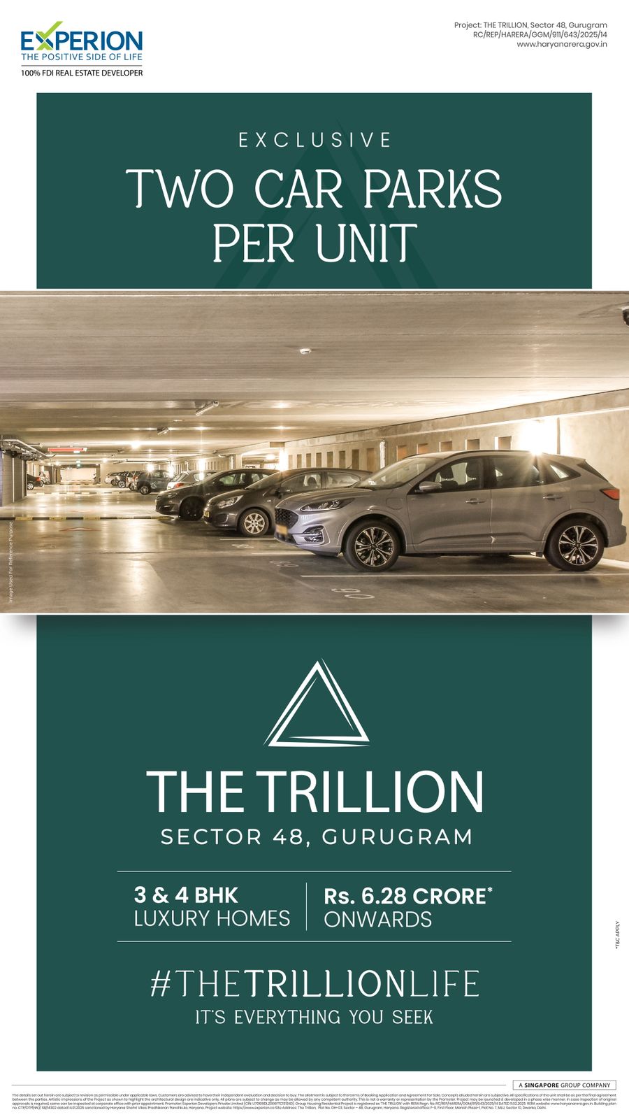 Experience Luxury Living with Experion's The Trillion in Sector 48, Gurugram from Rs. 6.28 Crore Update