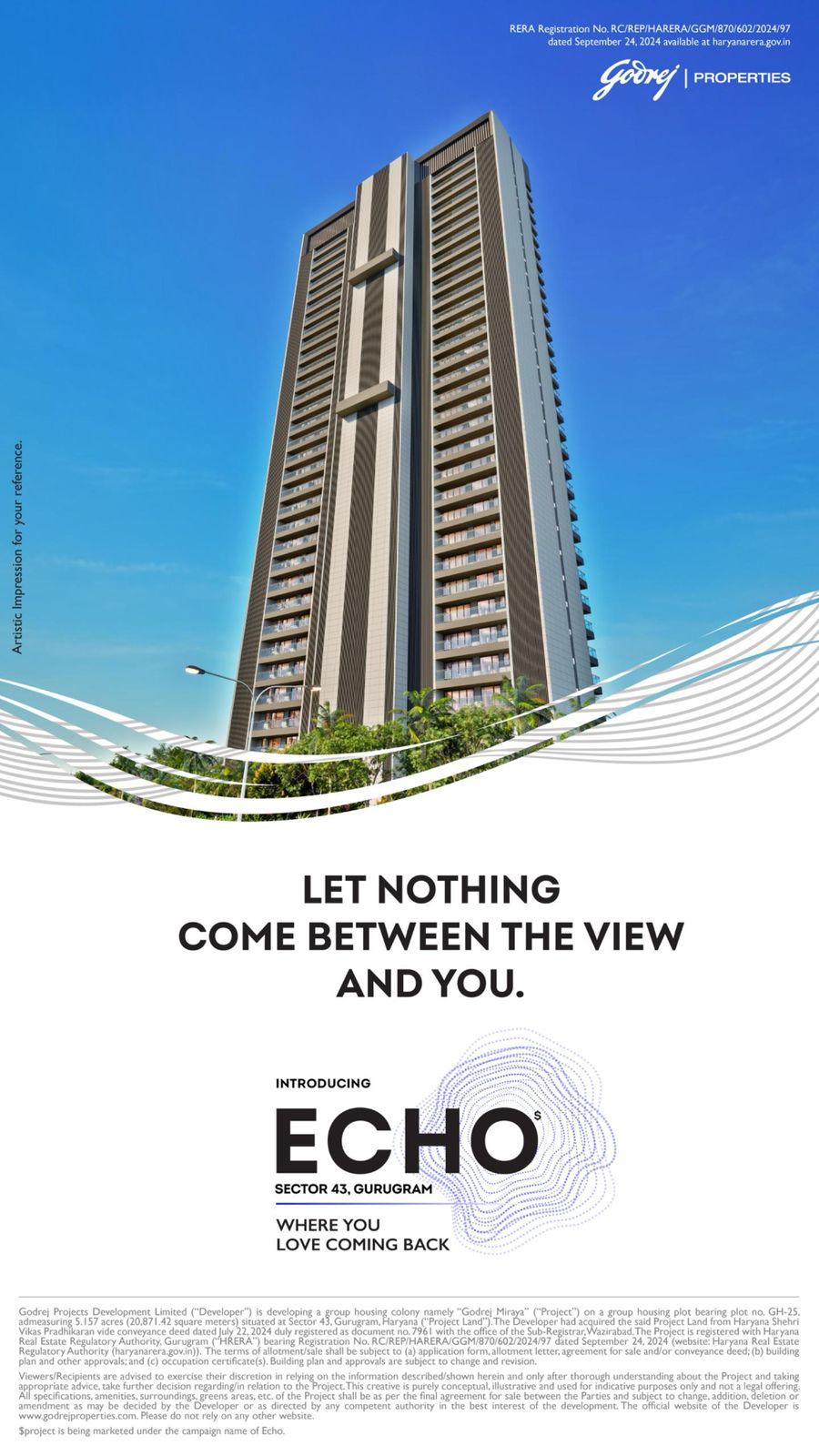 Discover Echo: Luxury Living in Sector 43, Gurugram Update