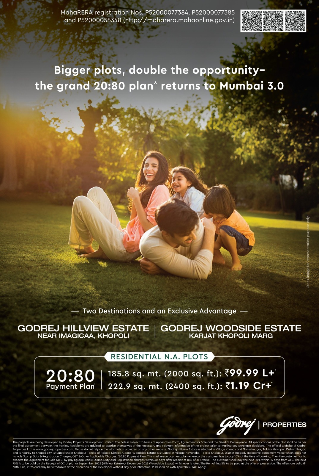 Discover Spacious Residential Plots at Godrej Hillview & Woodside Estates, Near Imagicaa, Khopoli Update