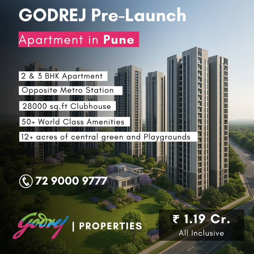 Godrej Pre-Launch Apartments in Pune from 1.19 Cr Update