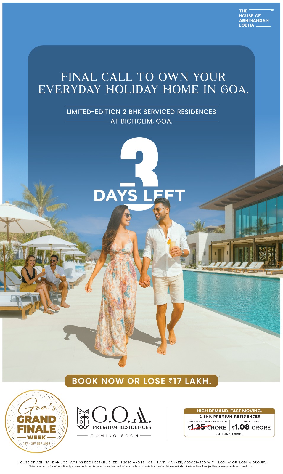 Final Days to Own Your Luxury 2 BHK at G.O.A. Premium Residences in Bicholim, Starting ₹1.08 Cr Update