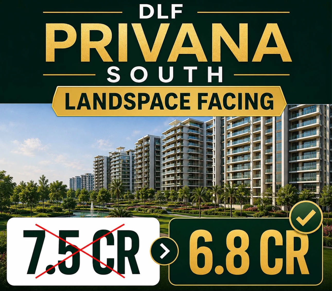 Limited Time Price Reduction at DLF Privana South || Grab New Pricing at DLF Privana South Now || Exclusive Price Drop on Landscape Facing Units Update