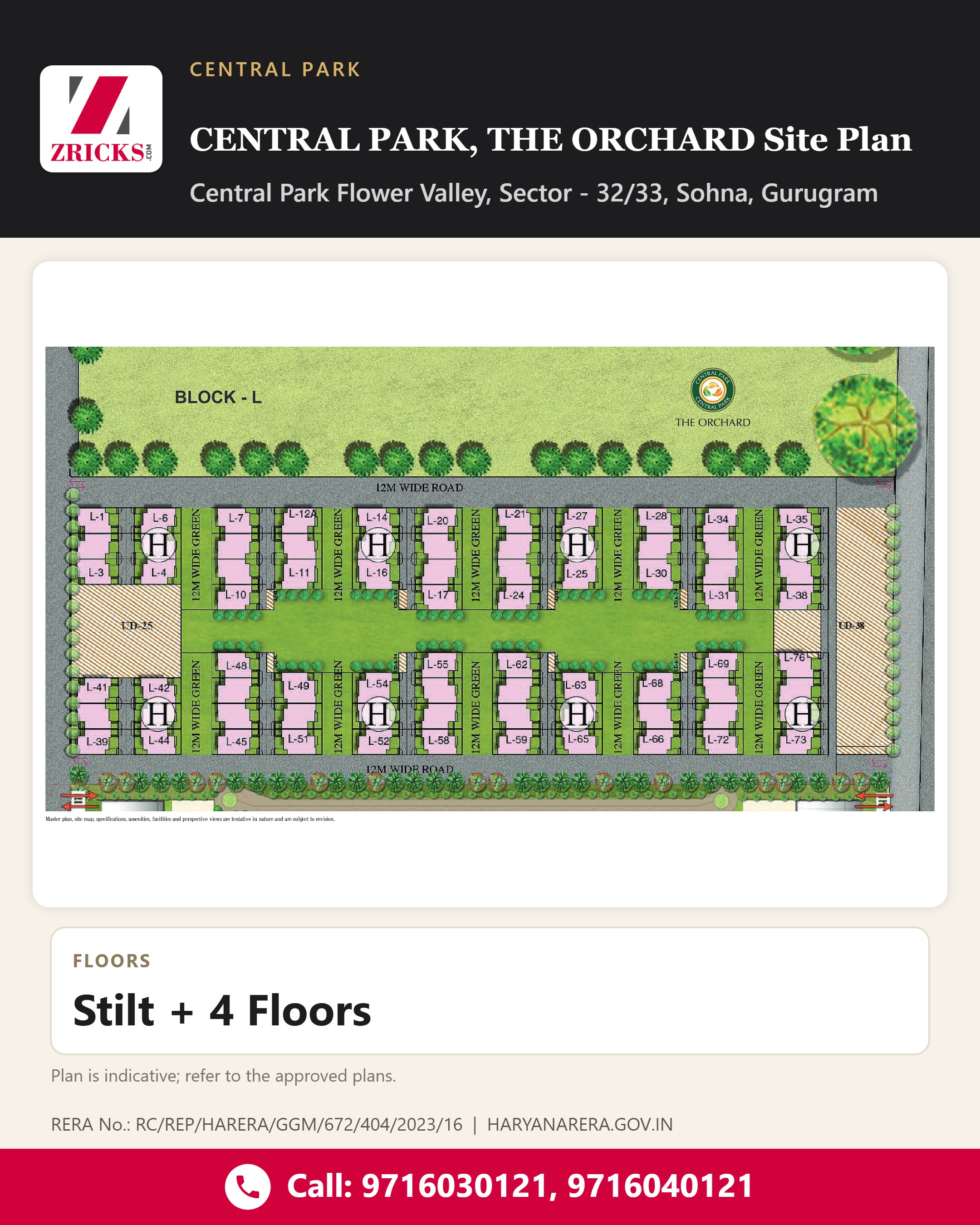 CENTRAL PARK, THE ORCHARD Site Plan: Block L Layout Update