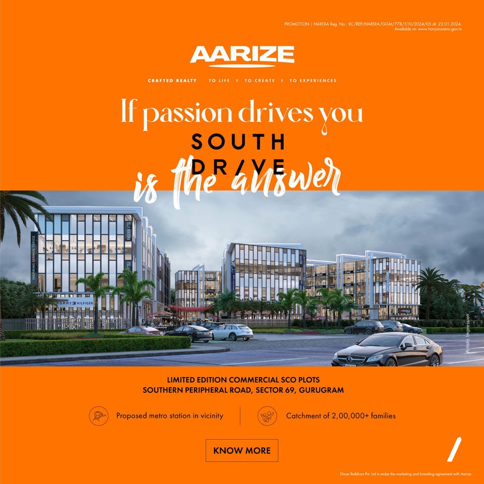 Unveiling Aarize: The New Epicenter of Commercial Excellence in Sector 69, Gurugram Update