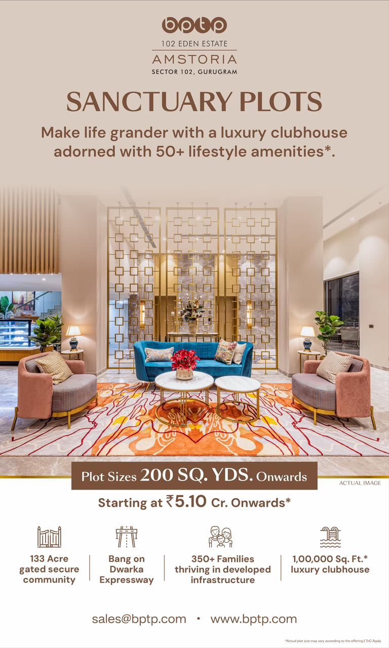 Amstoria 102 Eden Estate: Luxurious Sanctuary Plots in Sector 102, Gurugram Update