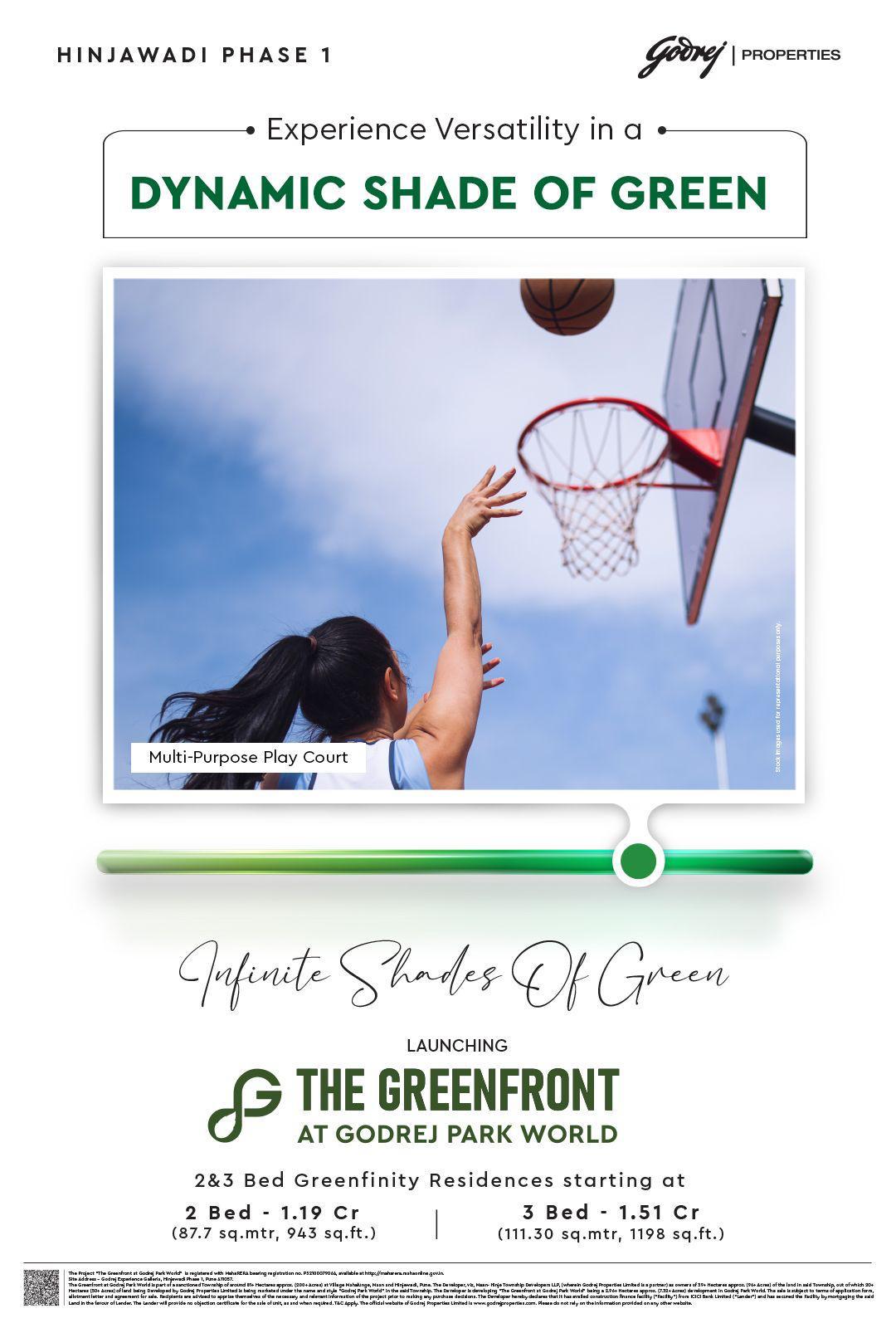 Discover The Greenfront at Godrej Park World, Hinjawadi - Starting at 1.19 Cr Update