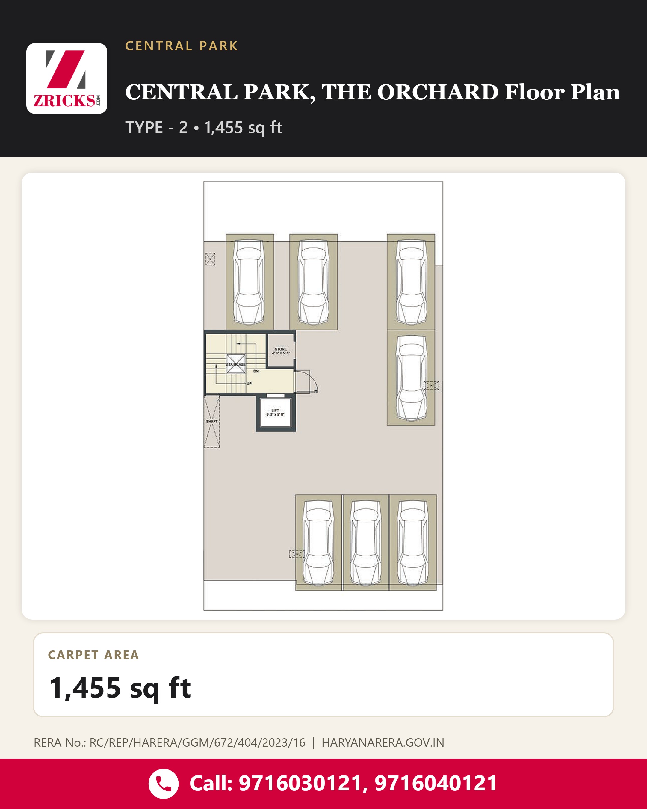 CENTRAL PARK, THE ORCHARD Floor Plan: Type - 2 Corner Residence Update