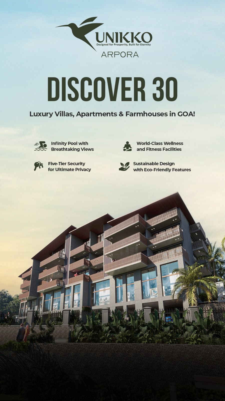Luxury Villas and Apartments by Unikko, Discover 30, Arpora, GOA Update