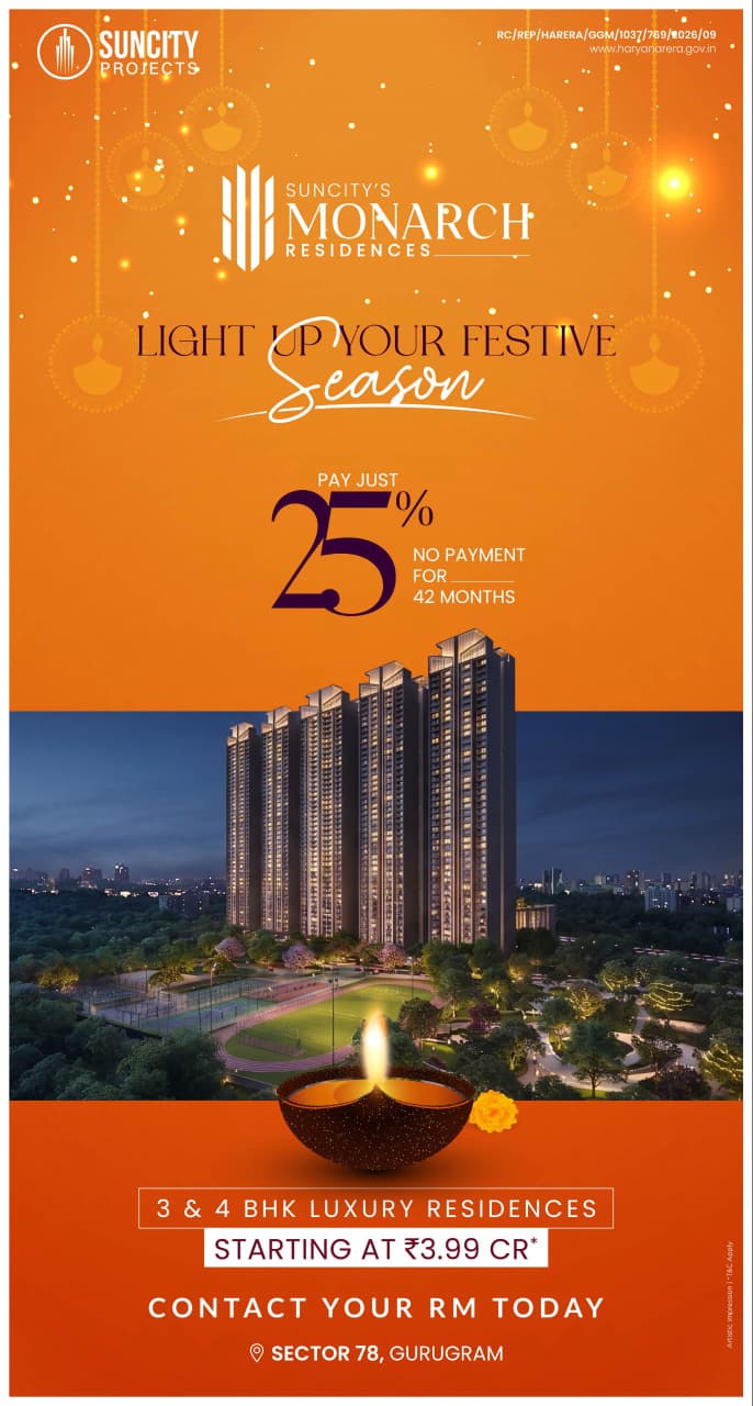 Light Up Your Festive Season with Suncity Monarch Residences! || Invest in Suncity Monarch Residences Now! || Experience Luxury at Suncity Monarch Residences! photo 1