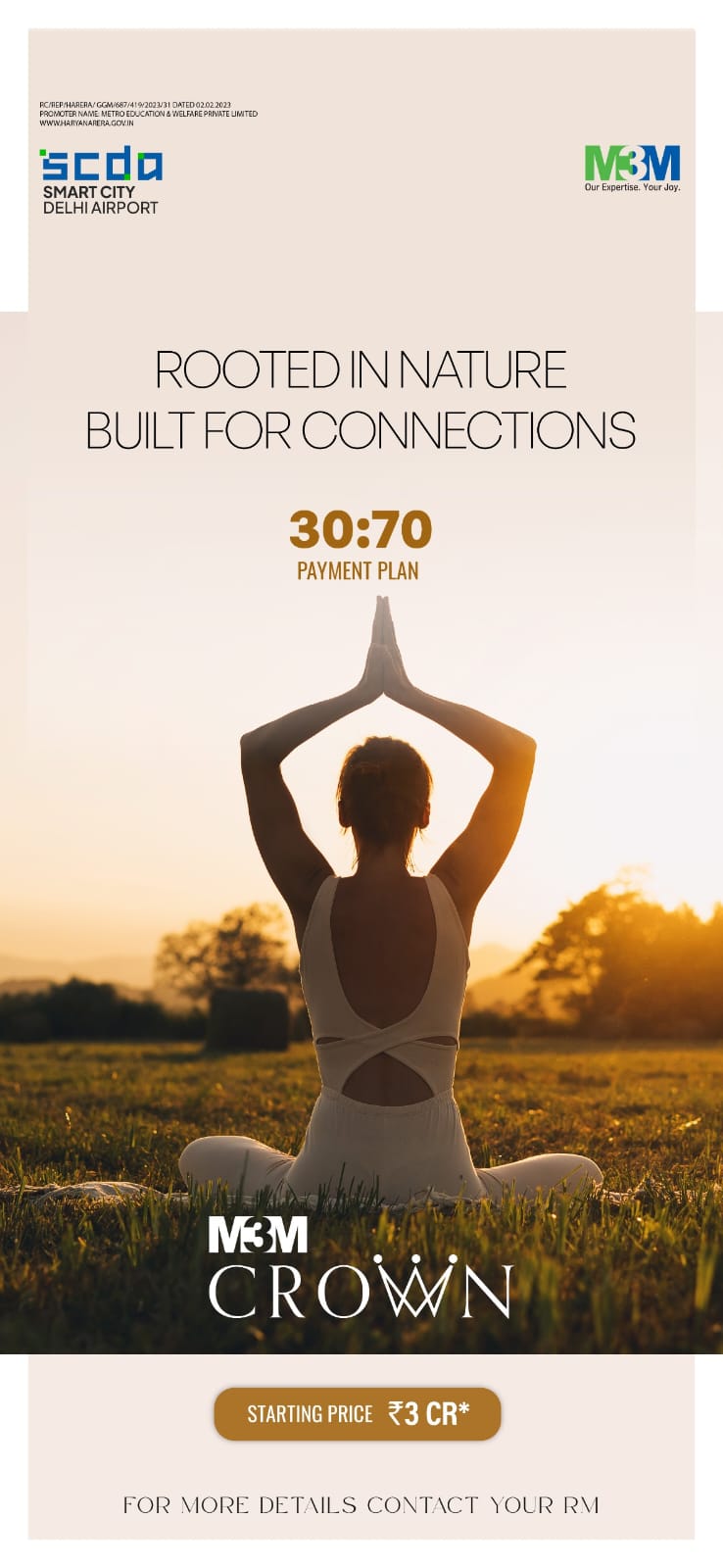 Discover Luxury Living at M3M Crown, Starting at ₹3 Cr, SCDA Smart City Delhi Update