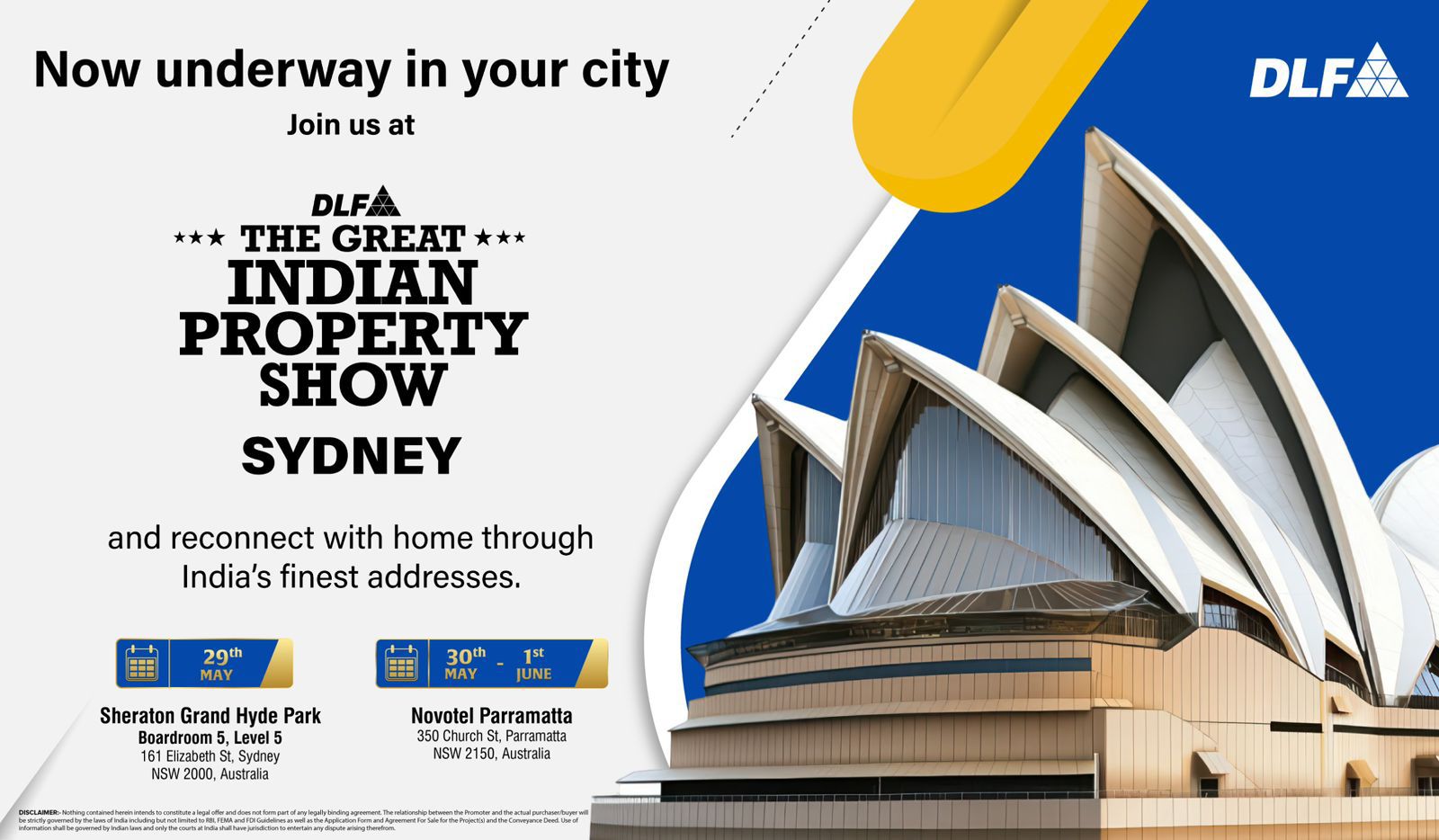 Join DLF at The Great Indian Property Show in Sydney! || Discover Premium Indian Properties in Sydney || Visit DLF's Property Show in Sydney Today! Update